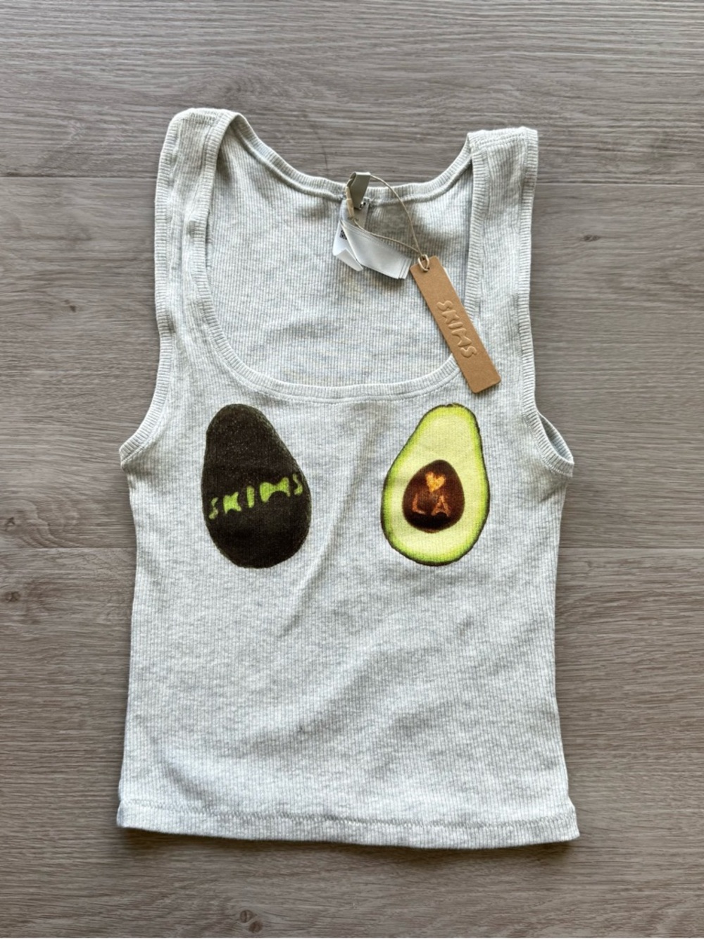 skims hearts la avocado tank top